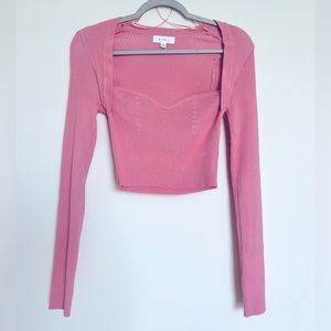 MABLE - Pink Long Sleeve Top